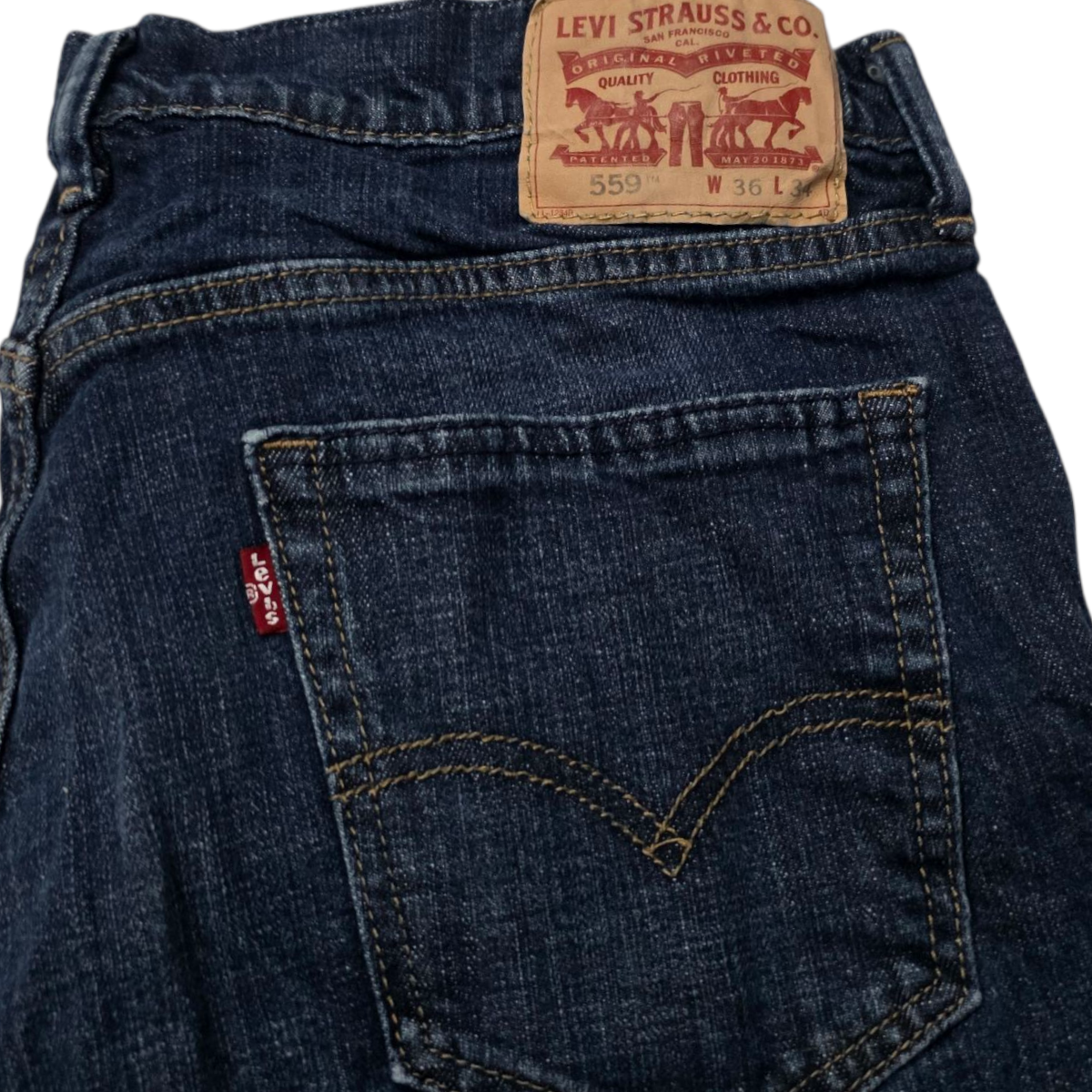 Pantalon Levis 559 36x34 Azul Marino