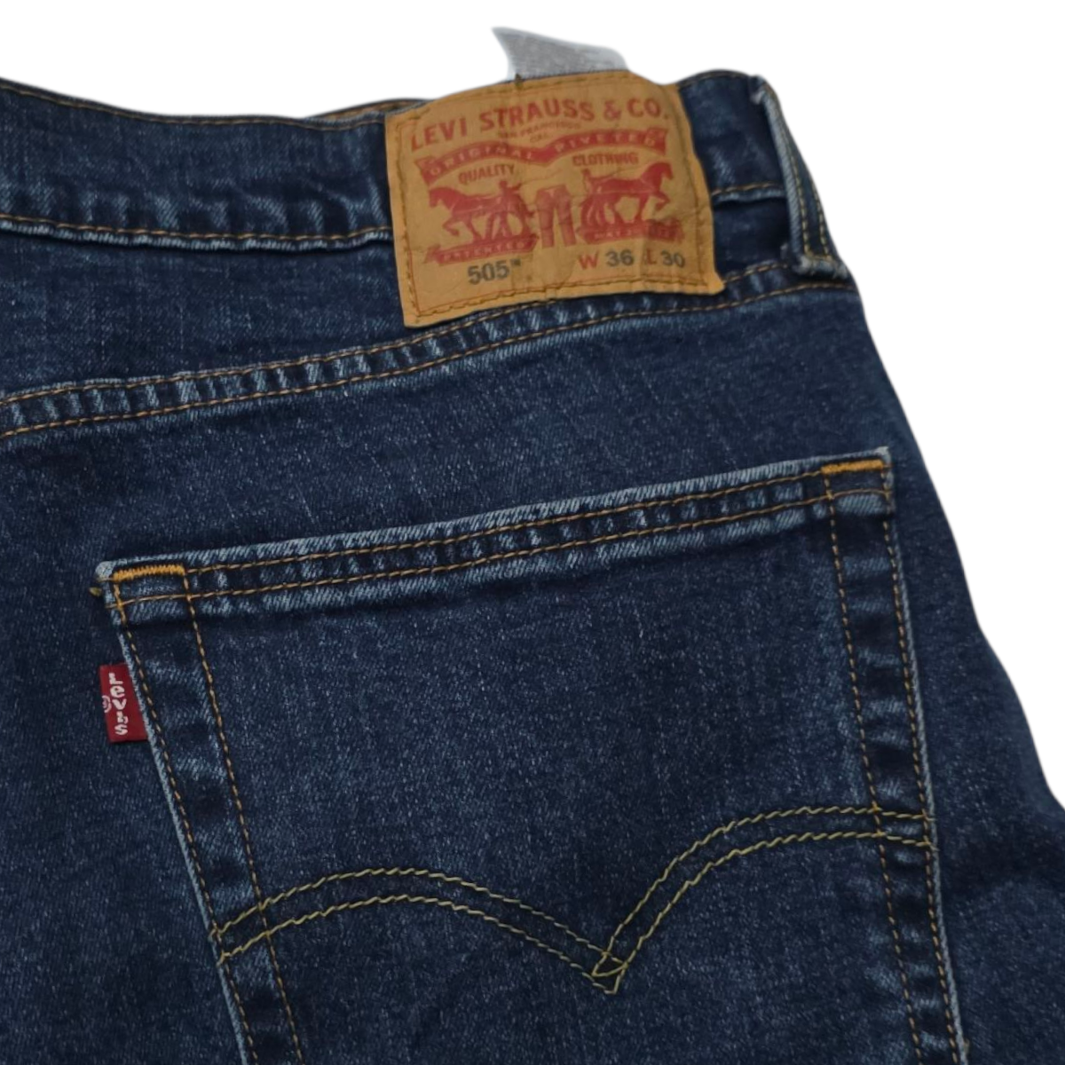 Pantalon Recto Levis 505 36x30 Azul Marino