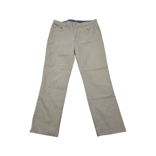 Pantalon Recto Calvi Klein 35x32 Cafe Claro