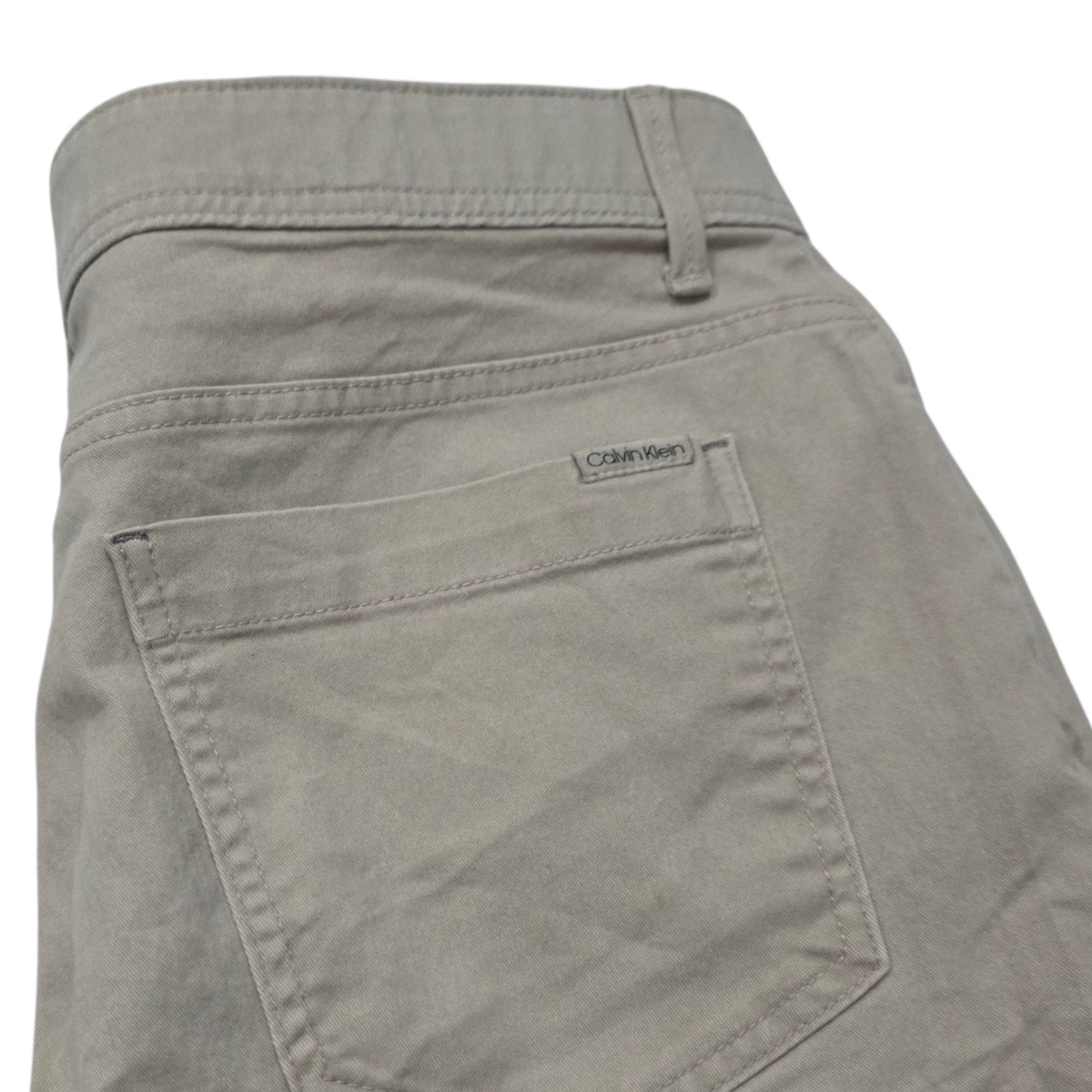 Pantalon Recto Calvi Klein 35x32 Cafe Claro