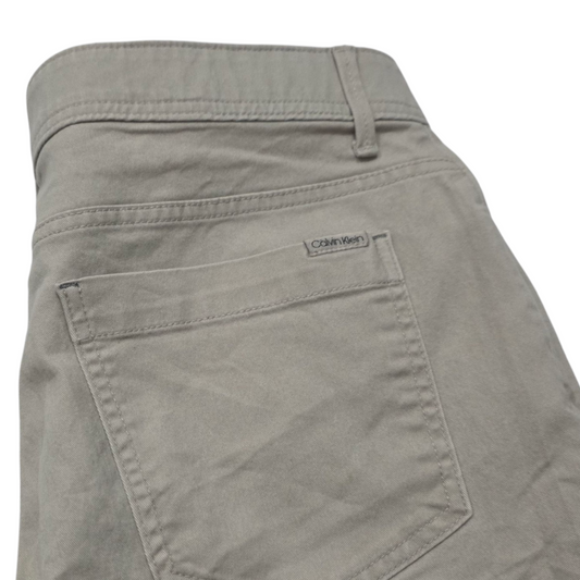 Pantalon Recto Calvi Klein 35x32 Cafe Claro