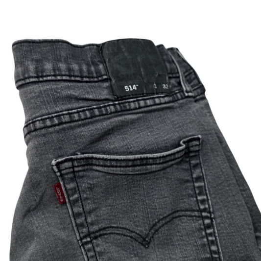 Pantalon Recto Levis 514 34x32 Negro Deslavado