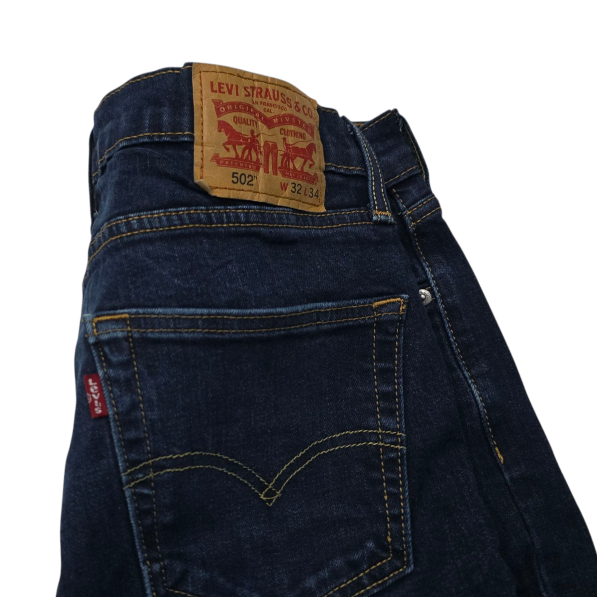 Pantalon Recto Levis 502 32x34 Azul Marino