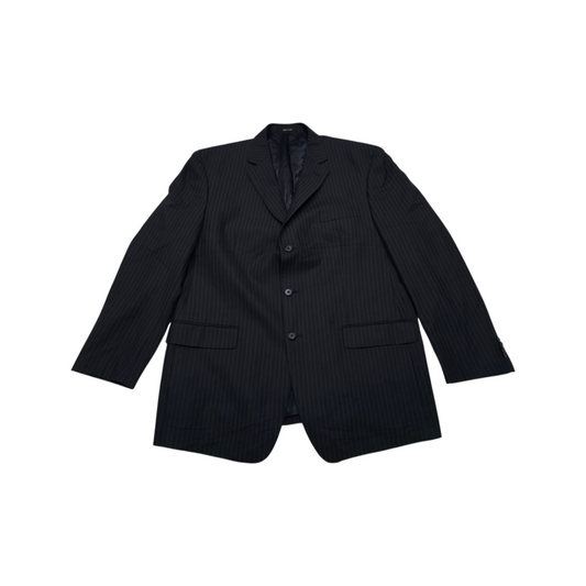 Saco Michael Kors Talla 44 R Negro Y Gris Lineas