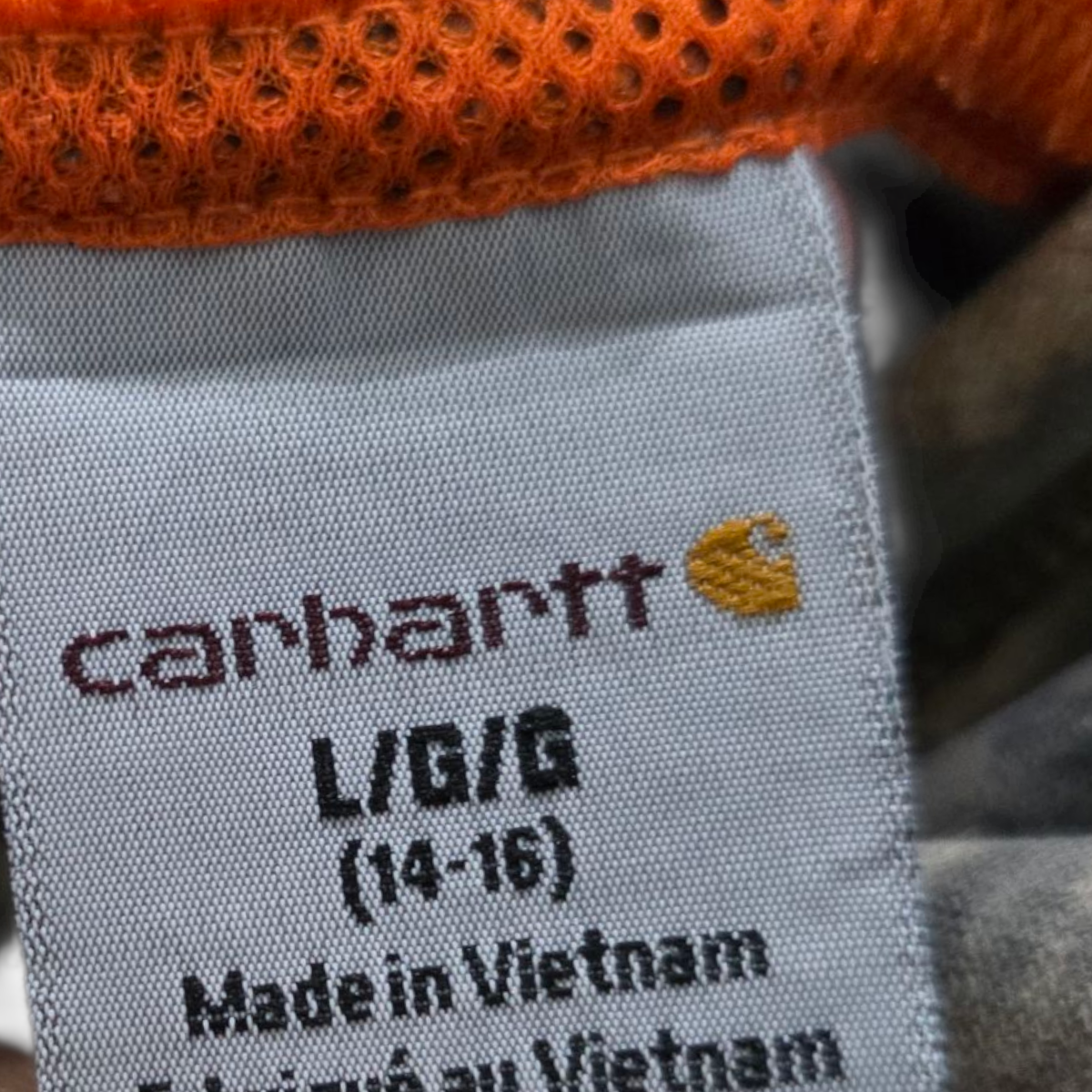 Sudadera Carhartt Adolescente L 14-16 Verde Camuflaje