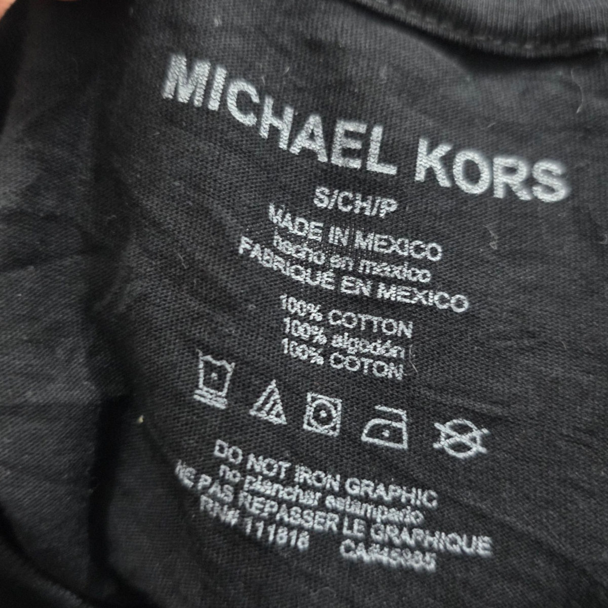 Playera Michael Kors Chico S Negro