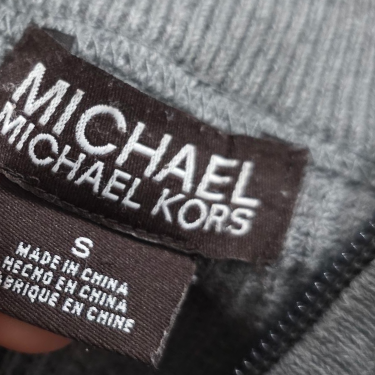 Sueter Con Cierre Michael Kors Chico S Gris
