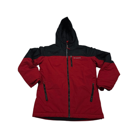Chamarra Columbia Adolescente M 10-12 Rojo Gris