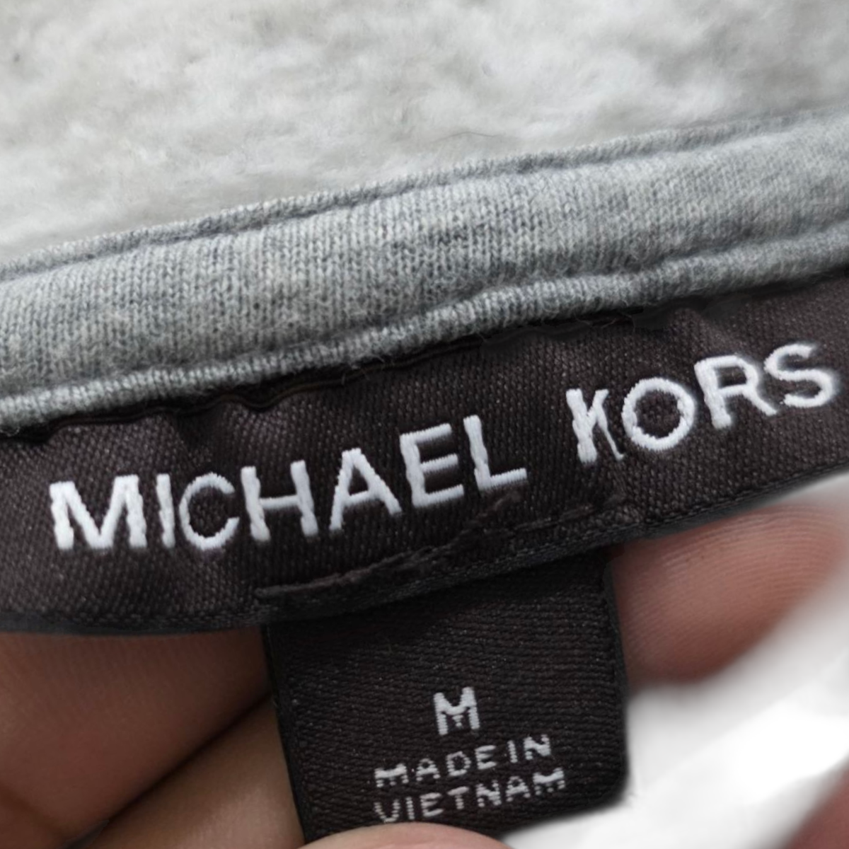 Sudadera Con Gorro Michael Kors Mediana M Gris