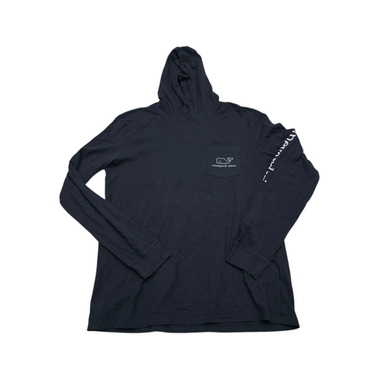 Playera Con Gorro Vineyard Vines Mediana M Azul Manga Larga