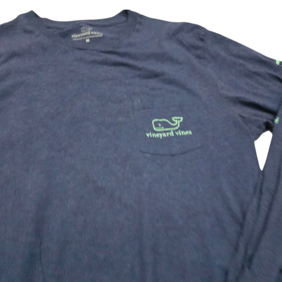 Playera Con Gorro Vineyard Vines Mediana M Azul Manga Larga
