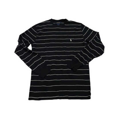 Playera Manga Larga Ralph Lauren Grande L Azul Lineas