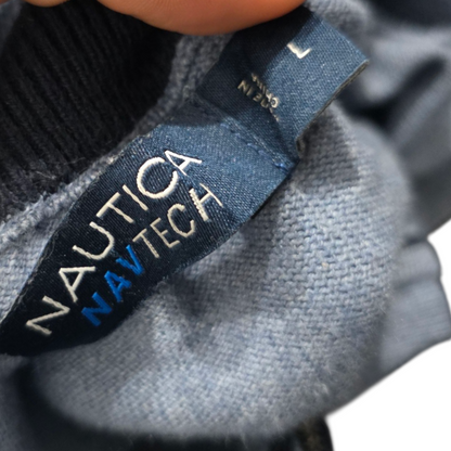 Sueter Medio Cierre Nautica Grande L Azul Claro