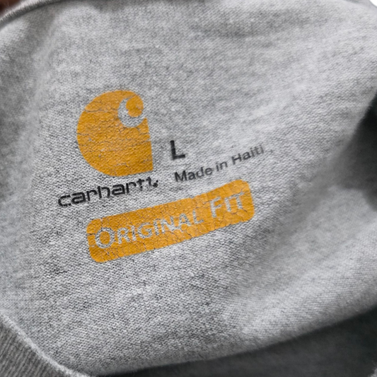 Playera Manga Larga Carhartt Grande L Gris