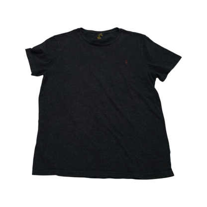 Playera Ralph Lauren Grande L Gris Oscuro Pony Vino