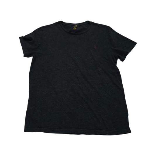 Playera Ralph Lauren Grande L Gris Oscuro Pony Vino