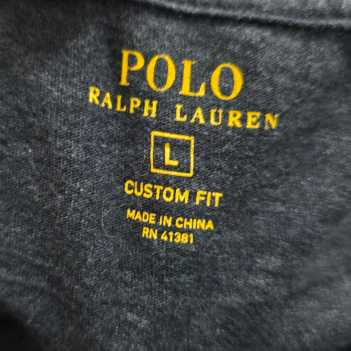 Playera Ralph Lauren Grande L Gris Oscuro Pony Vino