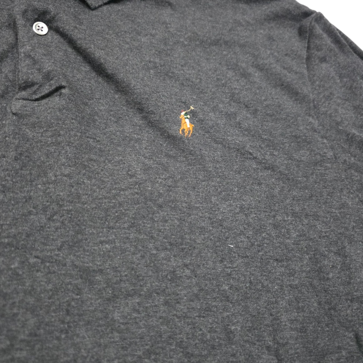 Playera Manga Larga Polo Ralph Lauren Grande L Gris
