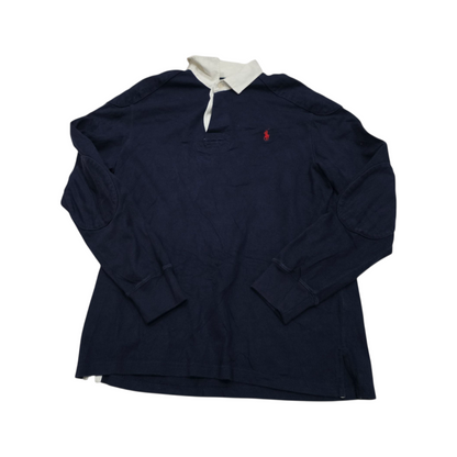 Playera Manga Larga Polo Ralph Lauren Grandel Azul Pony Rojo