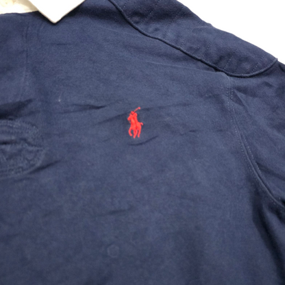 Playera Manga Larga Polo Ralph Lauren Grandel Azul Pony Rojo