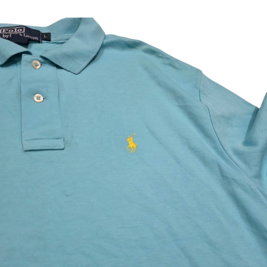 Playera Polo Ralph Lauren Grande L Azul Agua