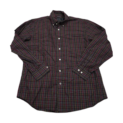 Camisa Nautica Grande L Rojo Cuadro Colors
