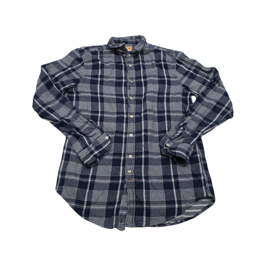 Camisa Hugo Boss Xgrande Xl Cuadro Azul