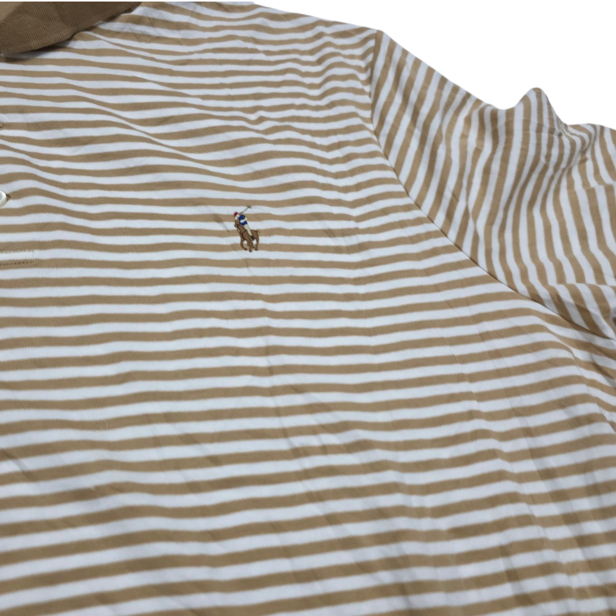 Playera Polo Ralph Lauren Xgrande Xl Cafe Lineas