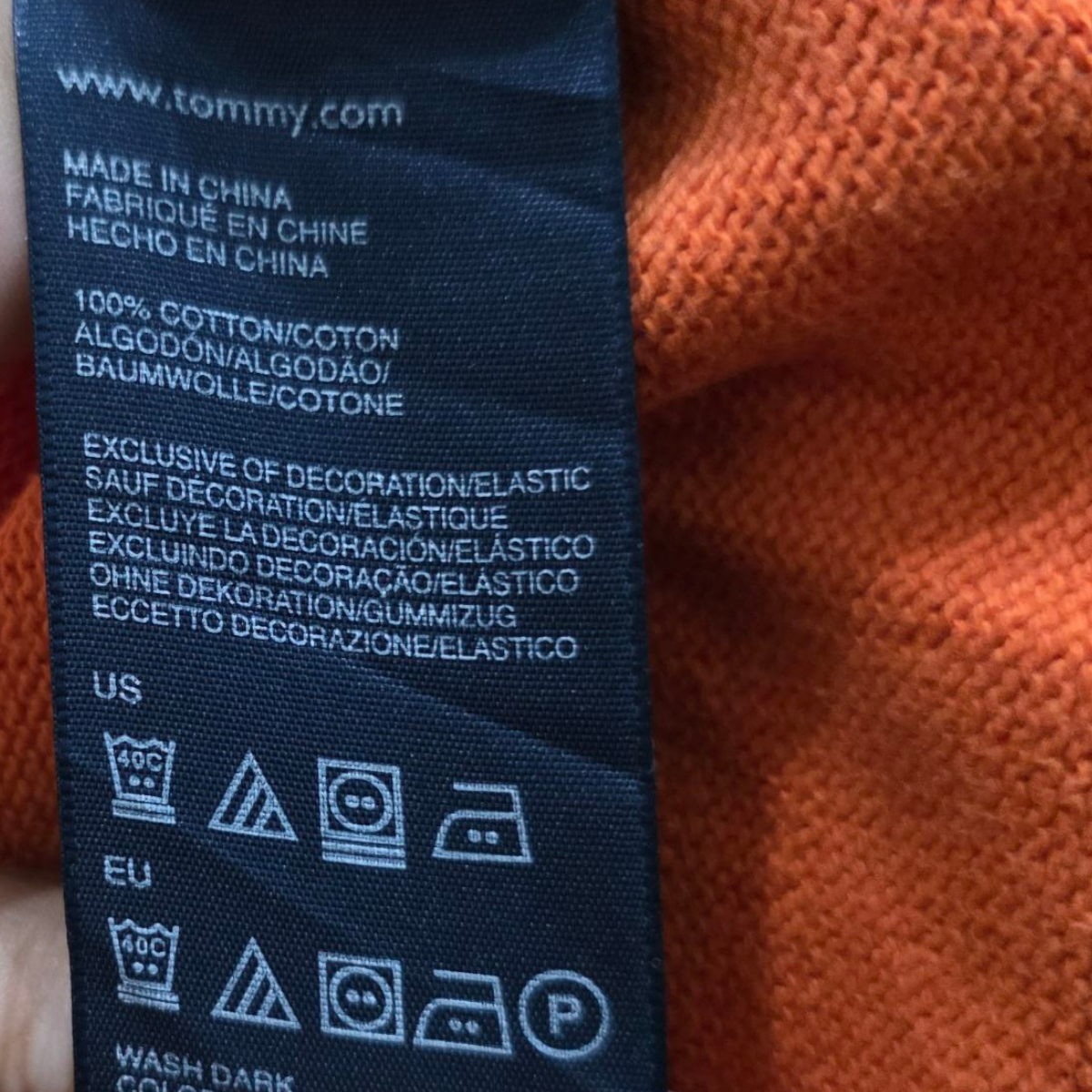 Sueter Tommy Hilfiger Xgrande Xl Naranja