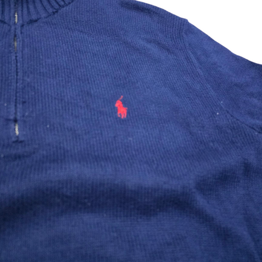 Sueter Ralph Lauren Xgrande Xl Azul Marino Pony Rojo