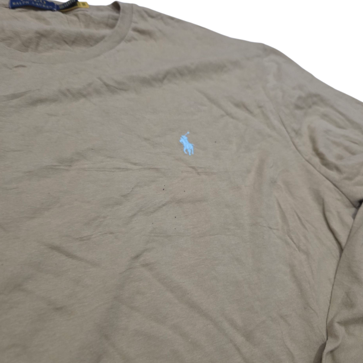 Playera Manga Larga Ralph Lauren Xxl Cafe Pony Azul