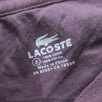 Playera Manga Larga Lacoste Fr 8 3xl Purpura