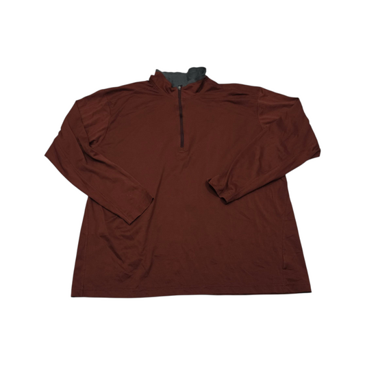 Playera Con Cierre Columbia Xxl Ladrillo