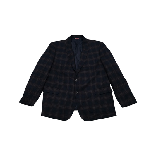 Saco Tommy Hilfiger 48r Cuadro Azul