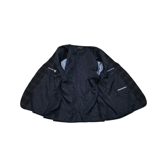Saco Tommy Hilfiger 48r Cuadro Azul