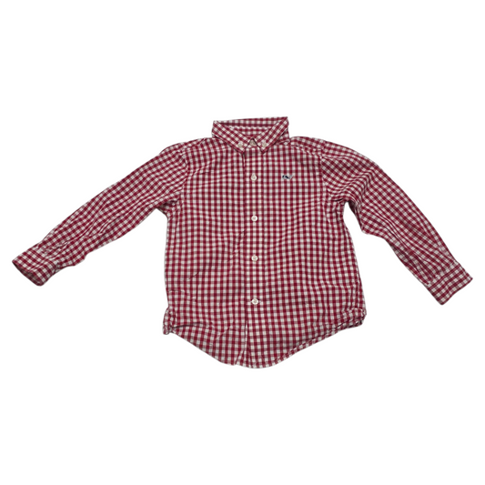 Camisa Bebe Vineyard Vines 3t Cuadros Rojo Blanco