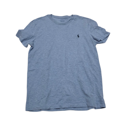 Playera Ralph Lauren Azul Pony Azul Chico S Custom Slimfit