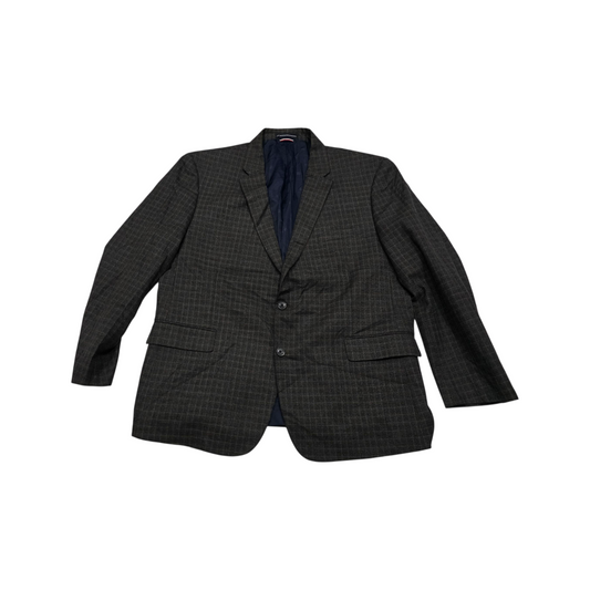 Saco Tommy Hilfiger 48r Cuadro Cafe