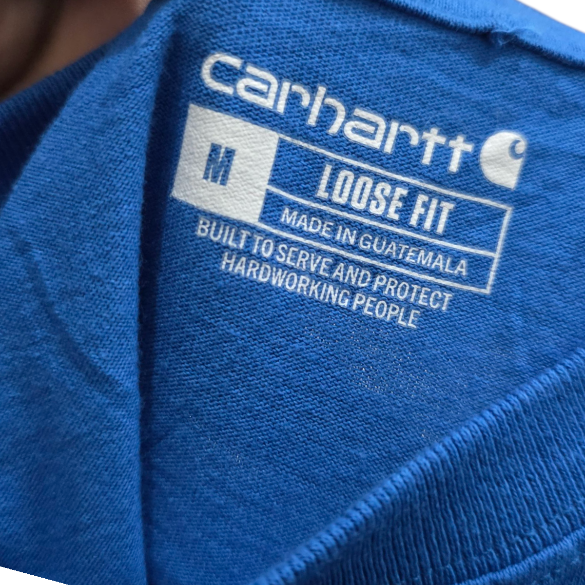 Playera Loose Manga Larga Carhartt Grande L Azul