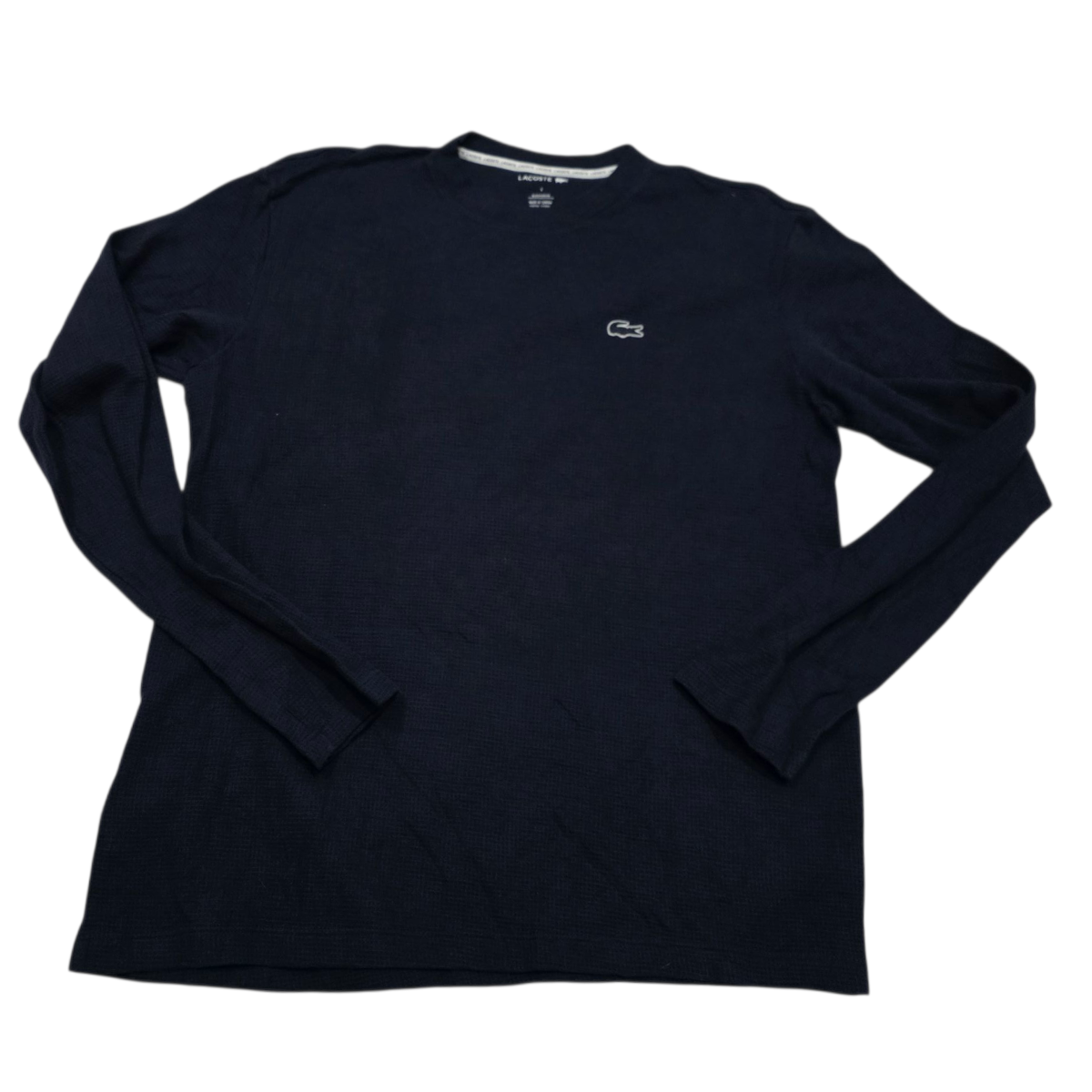 Playera Manga Larga Lacoste Grande L Azul
