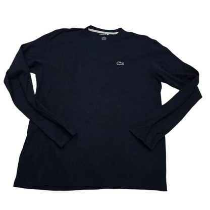 Playera Manga Larga Lacoste Grande L Azul