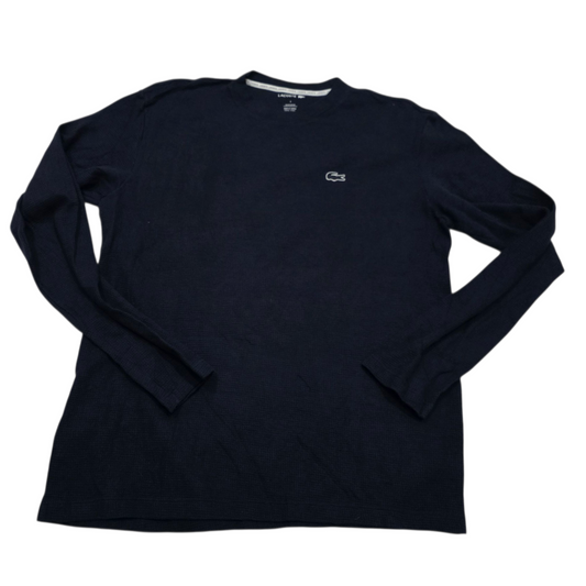 Playera Manga Larga Lacoste Grande L Azul