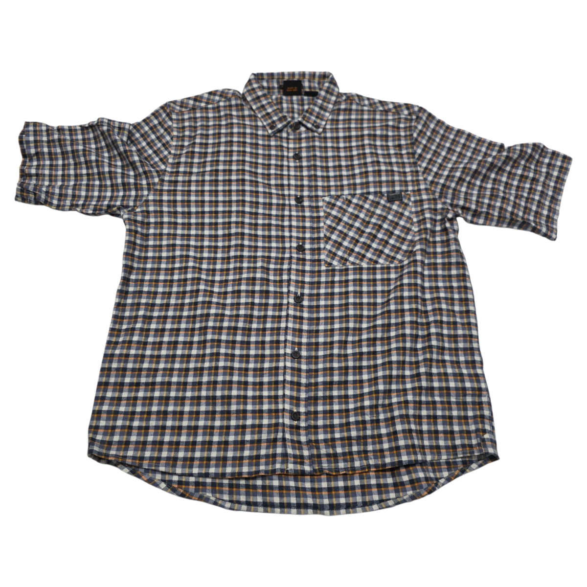 Camisa Manga Corta Timberland Pro Xl Cuadro Azul Y Amarillo