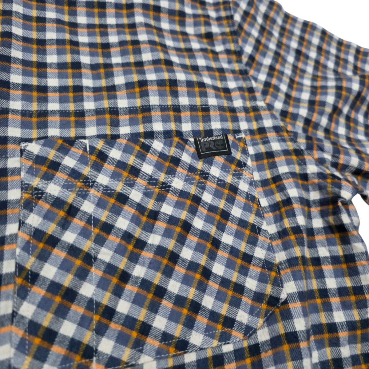 Camisa Manga Corta Timberland Pro Xl Cuadro Azul Y Amarillo