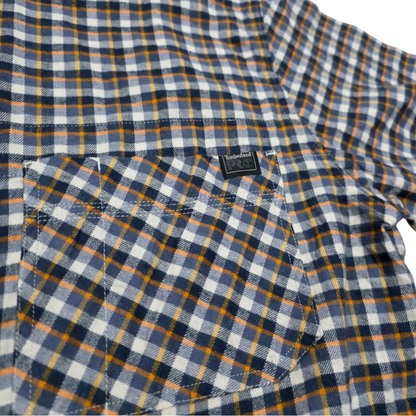 Camisa Manga Corta Timberland Pro Xl Cuadro Azul Y Amarillo