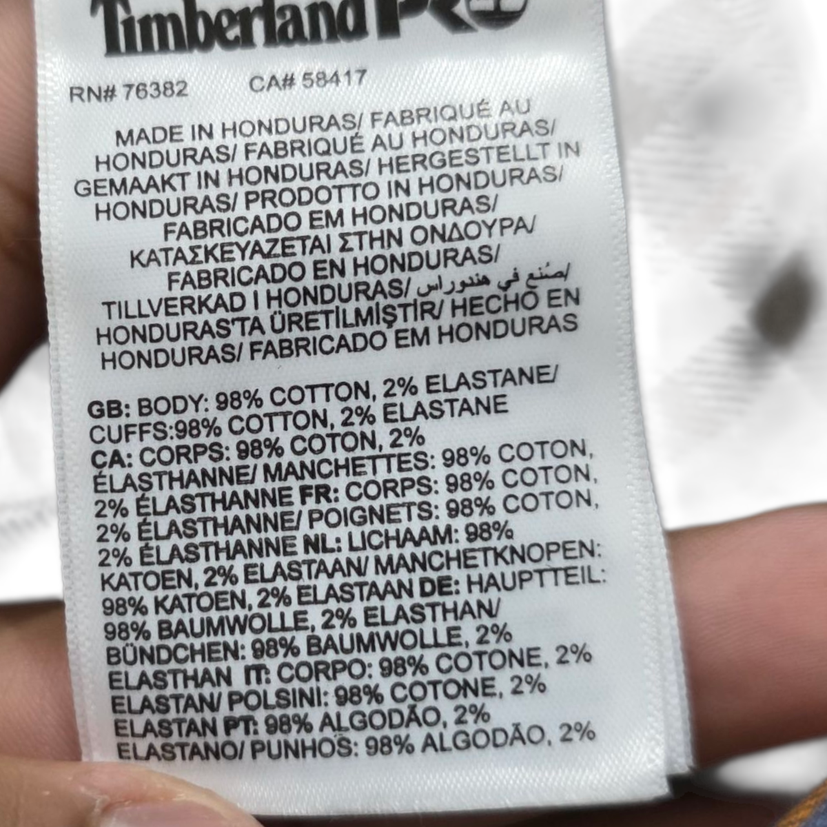Camisa Manga Corta Timberland Pro Xl Cuadro Azul Y Amarillo