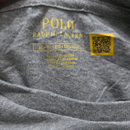Playera Ralph Lauren Xgrande Xl Gris Pony Gris