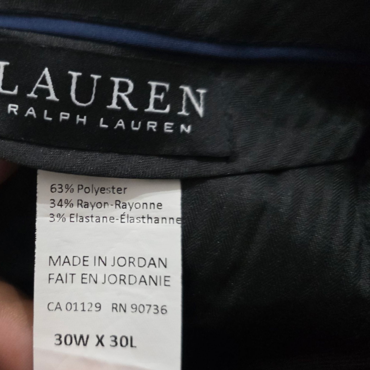 Pantalon Vestir Ralph Lauren 30x30 Recto Cafe