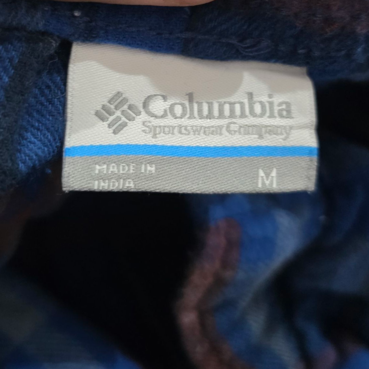 Pijama Columbia Mediana M Azul Cuadro