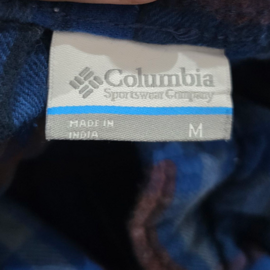 Pijama Columbia Mediana M Azul Cuadro